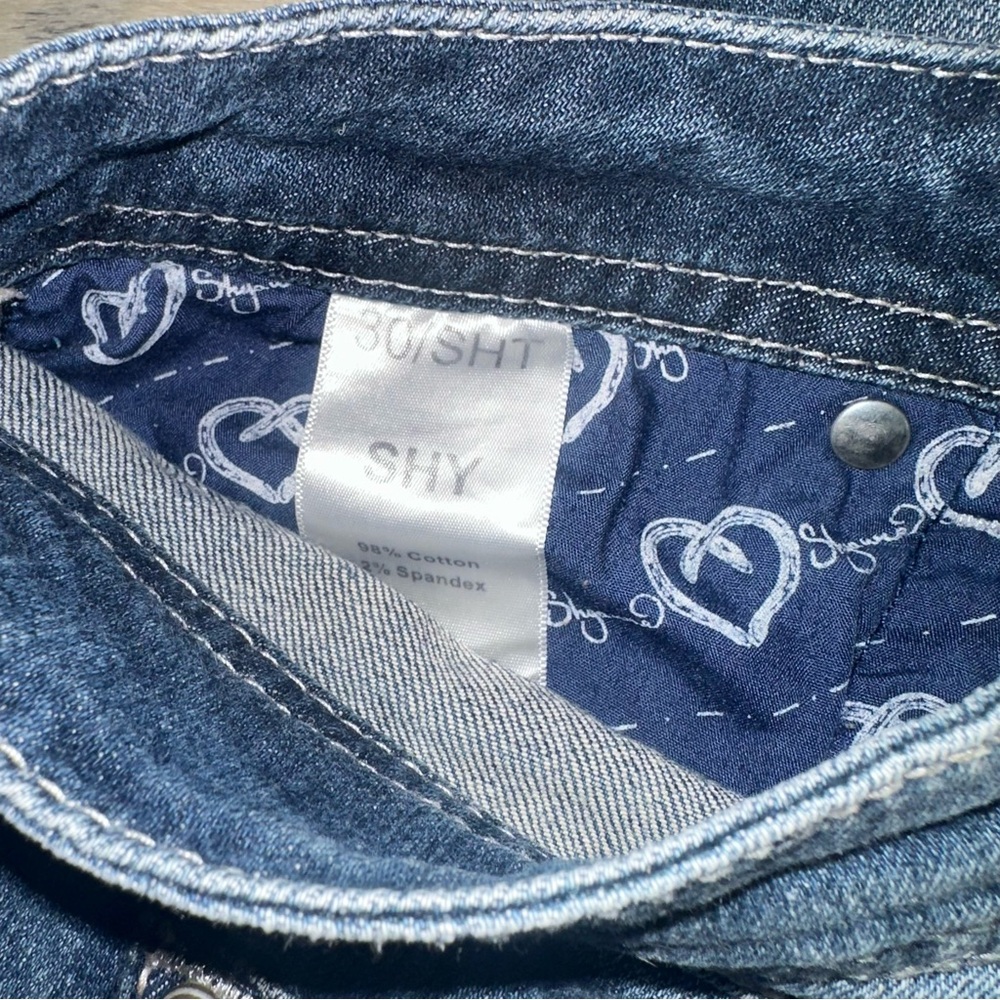 SHYANNE Women's Blue Jeans “Short length” - Picture 7 of 10